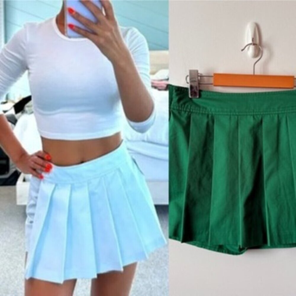 Aritzia Sun Deh Rowan Pleated Skort Green Size 6